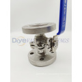 Válvula de bola de brida de acero inoxidable de 2 piezas ISO5211